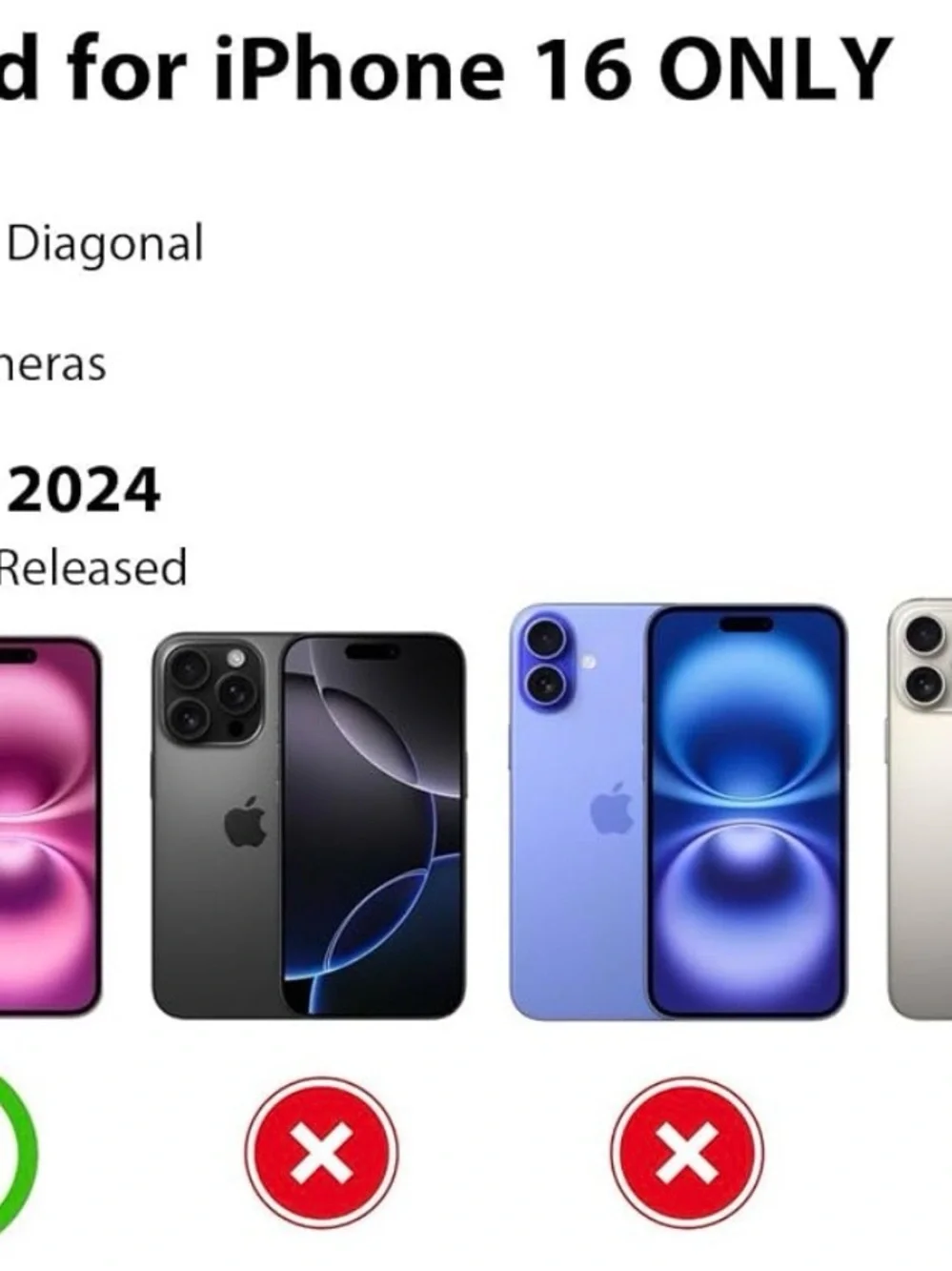 Black Magnetic Case that fits iPhone 16